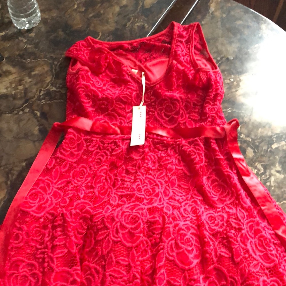 Girls red dress